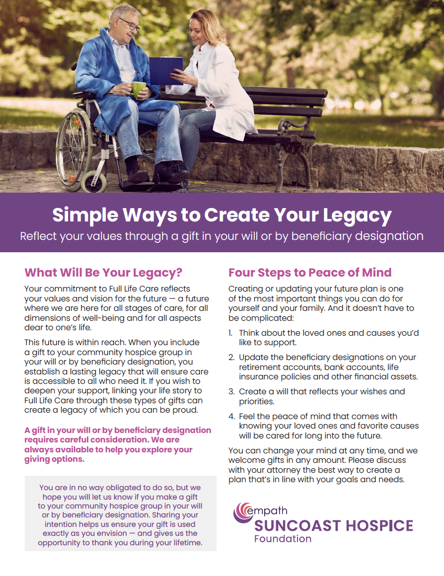 Support The Future of My Favorite Charity brochure cover